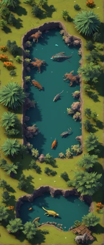 koi pond,fish pond,pond,a small lake,lake tanuki,fish farm,underground lake,mountain spring,school of fish,forest fish,l pond,fishes,swim ring,lily pond,water spring,the wolf pit,water hole,acid lake,garden pond,floating islands,Illustration,Paper based,Paper Based 15