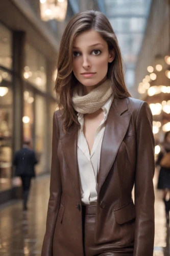 woman in menswear,businesswoman,menswear for women,brown fabric,french silk,bolero jacket,business woman,business girl,fashion street,female model,shopping icon,young model istanbul,overcoat,women fashion,agent provocateur,woman shopping,paris shops,young woman,white-collar worker,stock exchange broker,Photography,Natural