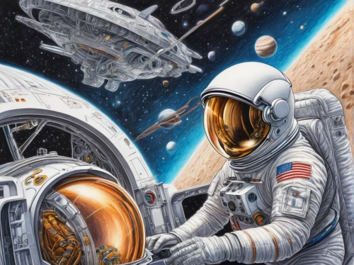 spacewalks,astronautics,spacewalk,space art,cosmonautics day,astronauts,space walk,sci fiction illustration,astronaut,space craft,spacesuit,space voyage,space travel,space tourism,space suit,mission to mars,spaceman,cosmonaut,astronaut helmet,spacefill,Conceptual Art,Daily,Daily 17