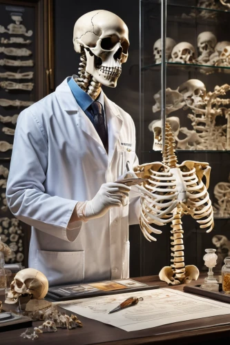 human skeleton,vanitas,forensic science,skeletal structure,skeletal,medical professionals,watchmaker,medical radiography,pathologist,vintage skeleton,medical imaging,anatomical,waiting staff,theoretician physician,grave jewelry,anatomy,medicinal materials,memento mori,skeletons,jewelry store,Art,Classical Oil Painting,Classical Oil Painting 01