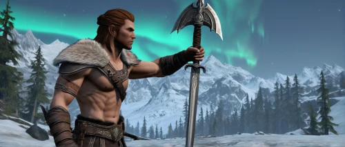 northrend,barbarian,male elf,thermokarst,skyrim,nordic,female warrior,lone warrior,norse,bow and arrows,northern longear,talahi,longbow,elven,viking,nordic christmas,warrior and orc,bordafjordur,tundra,nordic bear,Illustration,Vector,Vector 07