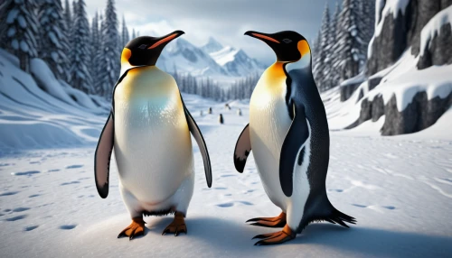 emperor penguins,penguin couple,king penguins,emperor penguin,donkey penguins,penguins,penguin parade,gentoo,gentoo penguin,african penguins,king penguin,chinstrap penguin,winter animals,penguin enemy,arctic penguin,snares penguin,linux,antarctic,penguin,big penguin,Photography,General,Sci-Fi