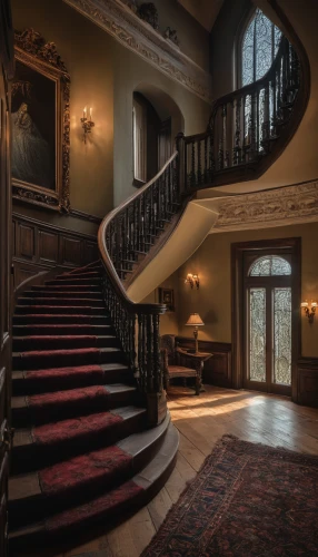 staircase,winding staircase,victorian,outside staircase,stately home,victorian style,circular staircase,ornate room,mansion,stairs,entrance hall,hallway,stair,stairway,interiors,wooden stairs,the victorian era,brownstone,stairwell,doll's house,Photography,General,Natural