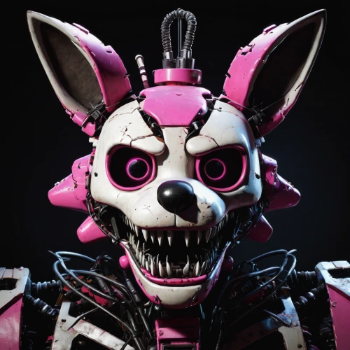 jackal,pink vector,deco bunny,skull allover,skull mask,cosmetic,kawaii pig,the pink panter,punk,male mask killer,pink double,pink cat,the pink panther,skull statue,no ear bunny,bonbon,easter bunny,killer doll,magenta,ffp2 mask,Conceptual Art,Sci-Fi,Sci-Fi 08