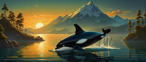 orca,killer whale,dolphin background,porpoise,oceanic dolphins,cetacean,delfin,cetacea,dolphins,northern whale dolphin,dolphins in water,two dolphins,bottlenose dolphins,harbour porpoise,dolphin,wholphin,marine mammal,bottlenose dolphin,flipper,marine mammals,Illustration,Realistic Fantasy,Realistic Fantasy 16