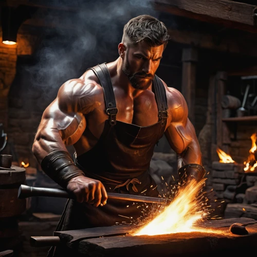 blacksmith,iron-pour,tinsmith,wood shaper,forge,steelworker,brick-making,iron pour,metalsmith,foundry,iron wood,muscular build,metallurgy,bench grinder,smelting,splitting maul,metalworking,iron,iron plates,woodworker,Conceptual Art,Daily,Daily 08