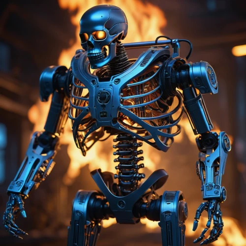 endoskeleton,terminator,skeleltt,skeletal,hot metal,vintage skeleton,bot,3d figure,metal figure,3d model,skeleton,human skeleton,scorch,firebrat,exoskeleton,chat bot,war machine,bot icon,cinema 4d,firedancer,Photography,General,Sci-Fi