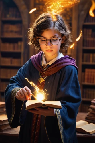 librarian,magic book,potter,scholar,harry potter,wizard,book glasses,magic grimoire,spell,wizardry,bookworm,debt spell,reading glasses,hogwarts,academic,publish a book online,divination,child with a book,tutor,home schooling,Illustration,Children,Children 06