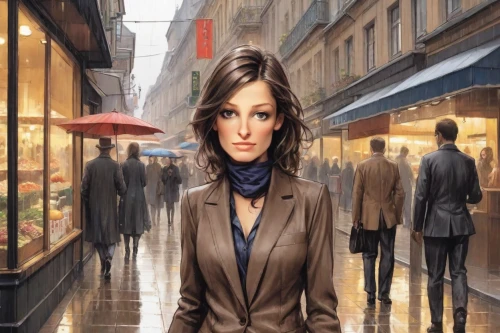 businesswoman,woman in menswear,woman shopping,bussiness woman,white-collar worker,salesgirl,business woman,woman at cafe,woman walking,woman thinking,sci fiction illustration,woman holding a smartphone,city ​​portrait,girl in a long,world digital painting,cigarette girl,stock exchange broker,overcoat,business women,businesswomen,Digital Art,Comic