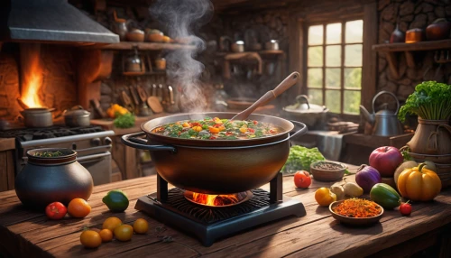 candy cauldron,cooking pot,cauldron,outdoor cooking,irish stew,cooking vegetables,pumpkin soup,fire bowl,cheese fondue,vegetable soup,copper cookware,pot-au-feu,cast iron skillet,mystic light food photography,ratatouille,food and cooking,dwarf cookin,stock pot,southern cooking,cassoulet,Photography,General,Sci-Fi