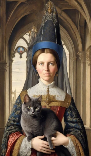cat european,cat sparrow,gothic portrait,napoleon cat,cat image,woman holding pie,cat portrait,ritriver and the cat,girl with dog,portrait of a girl,cat,portrait of christi,the cat,the hat of the woman,portrait of a woman,cat mom,girl with bread-and-butter,girl with cereal bowl,domestic cat,holbein,Digital Art,Impressionism