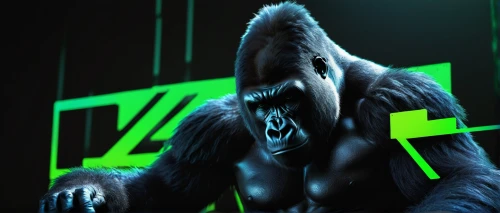 gorilla,silverback,kong,ape,king kong,mandrill,3d render,chimpanzee,3d rendered,render,primate,wolfman,yeti,chimp,the monkey,werewolf,electro,gibbon 5,cinema 4d,triangles background,Conceptual Art,Fantasy,Fantasy 19