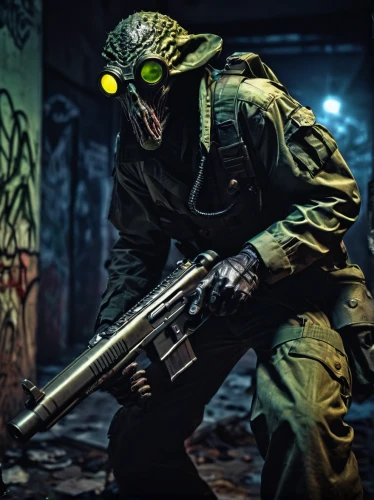 paintball equipment,fuze,pripyat,chernobyl,sledge,eod,outbreak,gas mask,patrol,airsoft,kalashnikov,dissipator,submachine gun,cleanup,extraction,gas grenade,district 9,mute,katowice,contamination,Illustration,Realistic Fantasy,Realistic Fantasy 47