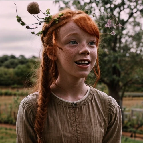 pippi longstocking,maci,ginger rodgers,milkmaid,hushpuppy,fae,woman of straw,willow,clementine,pennyroyal,the little girl,cinderella,virginia sweetspire,nora,redheaded,ginger,child fairy,raggedy ann,cinnamon girl,virginia strawberry