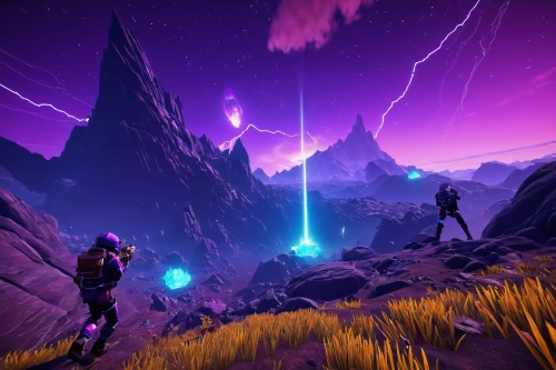 monsoon banner,meteor,dusk background,cube background,wall,asterales,fallen giants valley,game art,4k wallpaper,show off aurora,purple wallpaper,purple landscape,background screen,fortnite,epic sky,triangles background,background image,ultraviolet,meteor shower,laser sword,Illustration,Retro,Retro 20