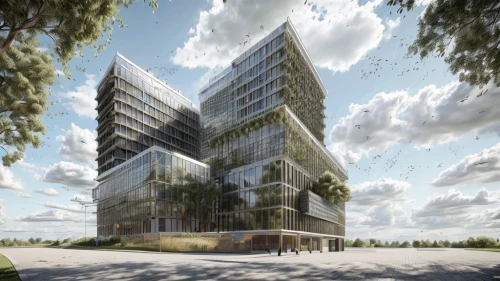 glass facade,appartment building,eco-construction,new housing development,solar cell base,3d rendering,building honeycomb,espoo,metal cladding,kirrarchitecture,mixed-use,barangaroo,residential tower,arq,new building,autostadt wolfsburg,multistoreyed,modern architecture,modern building,glass facades