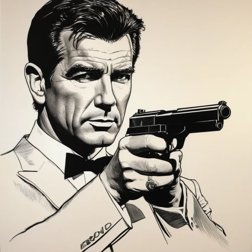 goldeneye,james bond,man holding gun and light,smith and wesson,bond,pistols,special agent,handgun,archer,pistol,pointing gun,wall art,colt,holding a gun,air pistol,gun,gunpoint,john doe,detective,agent,Art,Classical Oil Painting,Classical Oil Painting 32