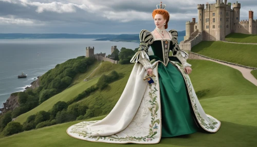 celtic queen,elizabeth i,queen anne,maureen o'hara - female,ball gown,tudor,evening dress,fantasy picture,imperial coat,camelot,celtic woman,sussex,girl in a historic way,scottish folly,suit of the snow maiden,costume design,united kingdom,british actress,lily of the field,isle of may,Unique,3D,Isometric