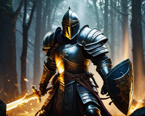 paladin,knight armor,massively multiplayer online role-playing game,aa,crusader,knight,cleanup,templar,knight festival,knight tent,excalibur,aaa,fantasy warrior,heroic fantasy,iron mask hero,dane axe,warlord,defense,hooded man,wall,Conceptual Art,Sci-Fi,Sci-Fi 01