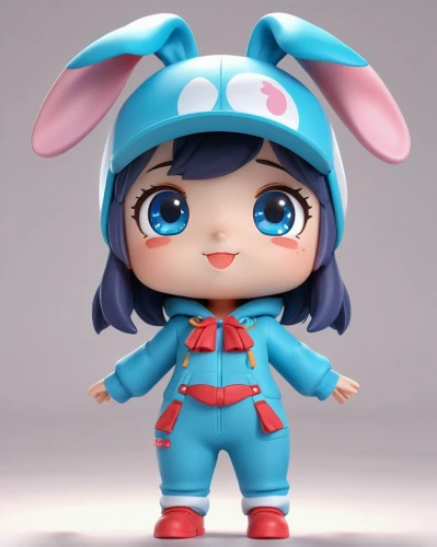 cute cartoon character,smurf figure,plush figure,pubg mascot,funko,bunny,little bunny,3d figure,no ear bunny,3d model,kotobukiya,wind-up toy,little rabbit,anime 3d,chibi girl,my hero academia,deco bunny,game figure,chibi,doraemon,Unique,3D,3D Character