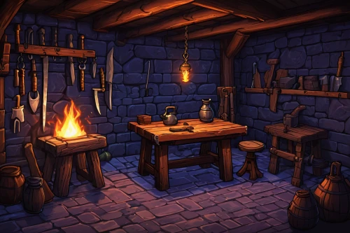 tavern,blacksmith,cellar,collected game assets,fireplace,hearth,wood-burning stove,wine tavern,apothecary,fireplaces,consulting room,wine cellar,brandy shop,witch's house,tinsmith,fire place,castle iron market,stone oven,the kitchen,fireside,Illustration,Paper based,Paper Based 22