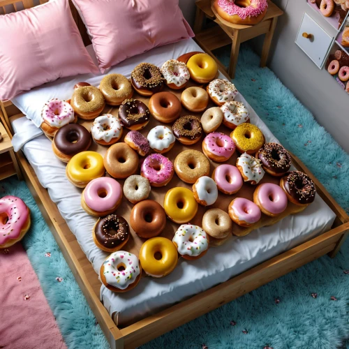 donuts,doughnuts,baby bed,donut,donut illustration,breakfast in bed,doughnut,donut drawing,bed linen,duvet cover,bunk bed,bedding,sweet pastries,infant bed,hoarfrosting,currant buns,futon pad,party pastries,cupcake tray,food icons,Photography,General,Realistic