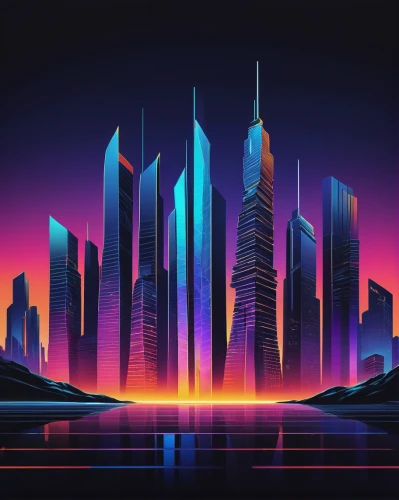 futuristic landscape,cityscape,dubai,city skyline,skyscrapers,doha,shanghai,metropolis,futuristic architecture,wallpaper dubai,skyscraper,futuristic,skyline,urban towers,dhabi,colorful city,fantasy city,city blocks,abu dhabi,80's design,Art,Classical Oil Painting,Classical Oil Painting 39