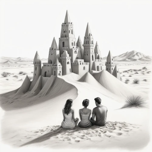 sand castle,sandcastle,castles,building sand castles,sand sculptures,hogwarts,sand art,sand sculpture,fairy tale castle,ghost castle,children's fairy tale,coloring page,children's background,book illustration,borodundur,game illustration,desert background,knight's castle,turrets,coloring pages,Illustration,Black and White,Black and White 30