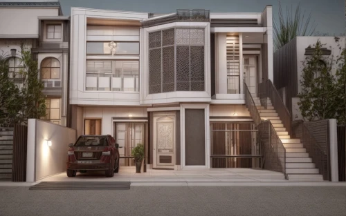 build by mirza golam pir,3d rendering,modern house,two story house,apartment house,residential house,townhouses,an apartment,exterior decoration,modern architecture,block balcony,luxury real estate,render,smart house,luxury home,residential,house front,apartments,apartment building,luxury property,Common,Common,Natural