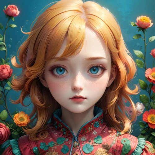 zinnia,alice,fantasy portrait,eglantine,fairy tale character,princess anna,vanessa (butterfly),girl in flowers,merida,flora,forget-me-not,elsa,painter doll,nora,maiden anemone,rosa ' amber cover,nami,clementine,little girl fairy,flower painting,Anime,Anime,General