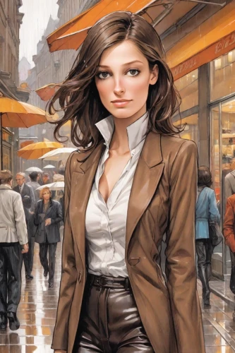 woman at cafe,woman thinking,white-collar worker,bussiness woman,salesgirl,woman in menswear,woman shopping,businesswoman,women clothes,cigarette girl,stock exchange broker,stock broker,the girl's face,sprint woman,the girl at the station,women fashion,receptionist,girl in a long,woman walking,woman drinking coffee,Digital Art,Comic