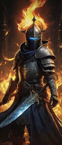 fire background,iron mask hero,massively multiplayer online role-playing game,paladin,torchlight,fire master,burning torch,pillar of fire,twitch icon,warlord,crusader,cleanup,dodge warlock,destroy,dane axe,thermal lance,knight armor,paysandisia archon,templar,twitch logo,Conceptual Art,Fantasy,Fantasy 14