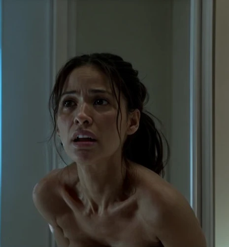 scared woman,the girl in the bathtub,jacob's ladder,insurgent,high-rise,undressing,two meters,money heist,breasted,district 9,undershirt,video scene,wet,the morgue,high rise,vertigo,katniss,gunshot,nerve,push up