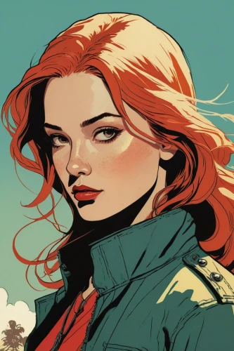 red hood,birds of prey-night,transistor,black widow,clary,head woman,harley,birds of prey,clementine,mary jane,red head,red-haired,captain marvel,detail shot,scarlet witch,rosa ' amber cover,redheads,hawks,firestar,huntress,Illustration,Vector,Vector 03