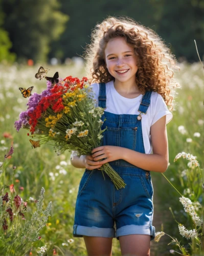 girl picking flowers,girl in flowers,beautiful girl with flowers,picking flowers,girl in overalls,flower background,holding flowers,wild flowers,flower girl,little girl in wind,girl in the garden,flower arranging,homeopathically,meadow flowers,flowers field,farm girl,field of flowers,flowers in basket,summer flowers,perennial plants,Art,Classical Oil Painting,Classical Oil Painting 37