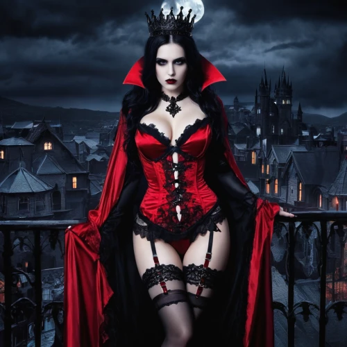 gothic woman,gothic fashion,queen of hearts,vampire woman,vampire lady,gothic portrait,gothic style,dark gothic mood,gothic,gothic dress,dracula,gothic architecture,cosplay image,goth woman,corset,red riding hood,vampire,widow,sorceress,venetia