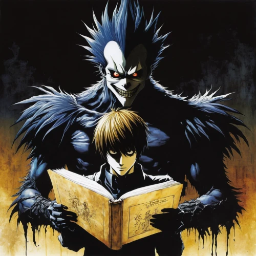 shinigami,black crow,vanitas,magic book,reading owl,corvin,readers,king of the ravens,magic grimoire,crows,corvidae,read a book,crows bird,reading,open book,syndrome,book cover,corvus,dark-type,lecture,Illustration,Paper based,Paper Based 18