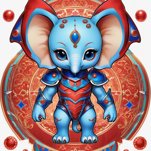 blue elephant,mandala elephant,dumbo,ganesha,stitch,circus elephant,elephant kid,atom,elephant's child,zodiac sign leo,elephant toy,lakshmi,plaid elephant,girl elephant,ganesh,ganpati,pachyderm,elephant,triceratops,indian elephant,Illustration,Abstract Fantasy,Abstract Fantasy 10