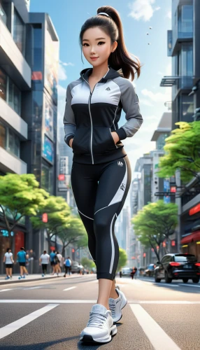 female runner,sprint woman,jogging,anime 3d,aerobic exercise,cinema 4d,middle-distance running,anime japanese clothing,racewalking,running,animated cartoon,3d figure,digital compositing,woman walking,runner,sports girl,wearables,long-distance running,character animation,3d model,Unique,3D,3D Character