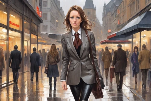 businesswoman,woman walking,woman in menswear,overcoat,white-collar worker,the girl at the station,girl walking away,business woman,bussiness woman,woman shopping,pedestrian,sci fiction illustration,a pedestrian,girl in a long,female doctor,civil servant,salesgirl,business girl,businesswomen,sales person,Digital Art,Comic