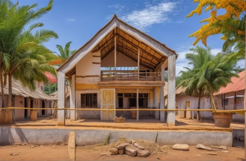 traditional house,ghana ghs,holiday villa,traditional building,tropical house,eco hotel,ascension island,stilt house,accommodation,school design,cabana,mozambique,ghana,benin,timber house,hacienda,tropical chichewa,old colonial house,residential house,cube stilt houses,Photography,General,Realistic