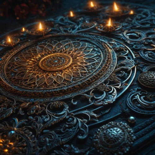 ornate,mandala framework,mandala background,diwali wallpaper,decorative element,ornate room,tealight,diwali banner,antique background,intricate,decorative,diwali background,decorative plate,divination,ramadan background,baroque,decorative art,frame ornaments,rangoli,playmat,Photography,General,Fantasy