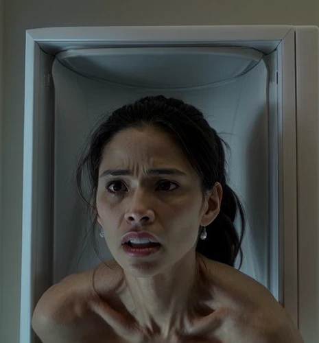 scared woman,the girl in the bathtub,head woman,scary woman,freezer,woman frog,cyborg,woman's face,shower door,woman face,stressed woman,facial,a wax dummy,the morgue,video scene,dryer,the girl's face,bathtub,tub,clove