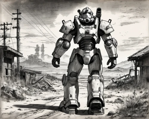 gundam,fallout4,evangelion mech unit 02,iron blooded orphans,mecha,war machine,prowl,mech,fallout,post apocalyptic,robot combat,tau,robots,bolt-004,sci fiction illustration,district 9,wasteland,transformers,heavy transport,topspin,Illustration,Paper based,Paper Based 30
