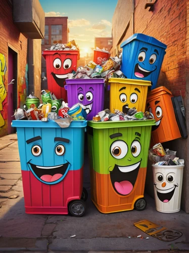 waste bins,trash cans,bin,garbage cans,teaching children to recycle,recycling world,waste collector,waste container,garbage collector,rubbish collector,recycling bin,garbage lot,recycle bin,trash can,scrap collector,trash dump,trashcan,recycle,plastic waste,wastepaper,Illustration,American Style,American Style 12