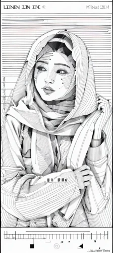 cd cover,frame drawing,comic halftone woman,crumpled digital paper,graph paper,sheet drawing,burqa,wireframe graphics,cover,liner,mono-line line art,wireframe,hijab,digital scrapbooking paper,jilbab,frame border drawing,fashion illustration,headscarf,image scanner,magazine - publication,Design Sketch,Design Sketch,None