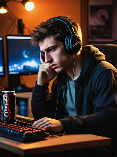 gamer,lan,gamers round,gamer zone,gaming,headset profile,headset,dj,e-sports,grind,pc,gamers,computer game,online support,wireless headset,streamer,concentration,energy drinks,man with a computer,battle gaming,Conceptual Art,Daily,Daily 12