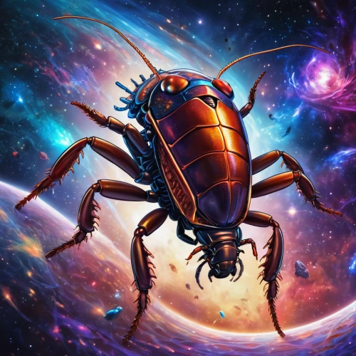 cockroach,fire beetle,oriental cockroach,lucanus cervus,scarab,stag beetle,forest beetle,the stag beetle,dung beetle,beetle,scorpio,sci fiction illustration,elephant beetle,the beetle,brush beetle,insects,weevil,rose beetle,darkling beetles,ground beetle,Conceptual Art,Sci-Fi,Sci-Fi 03