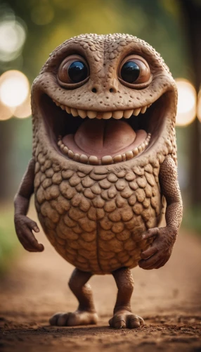 acorn,dwarf armadillo,grin,knuffig,cinema 4d,cgi,human don't be angry,anthropomorphic,smilies,smilie,cute cartoon character,teeth,b3d,wicket,a smile,sound studo,child monster,anthropomorphized,et,friendly smiley,Photography,General,Cinematic