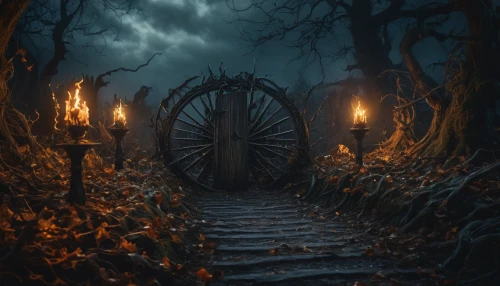 witch's house,the mystical path,hollow way,fantasy picture,witch house,haunted forest,halloween scene,halloween and horror,halloween background,the witch,cauldron,wishing well,the threshold of the house,the path,potter's wheel,fantasy art,road forgotten,dark art,fantasy landscape,enchanted forest,Photography,General,Fantasy